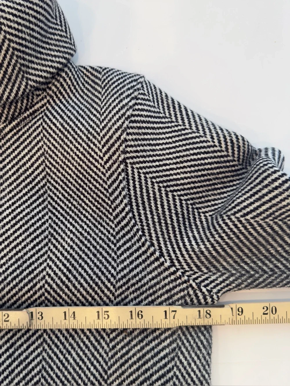 J.Crew Factory Herringbone Fleece-Lined Funnelneck Pullover Sweater Size S